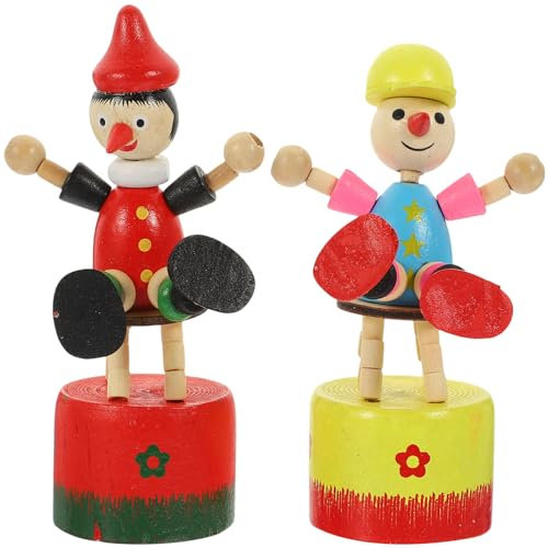 Zerodeko 2stücke Clown Figur Als Tischdekoration Lustige Bunte Skulpturen Für Kinderzimmer Und Kreative Wohnräume Handgefertigte Ornamente Für Besondere Anlässe