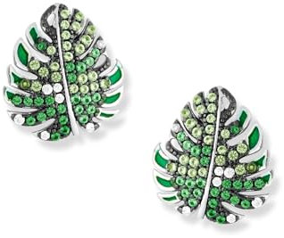 Malu Monstera Blatt Ohrringe