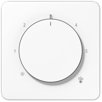 Thermostatplatte CD alpinweiß (Referenz: Jung CD1749BFWW)