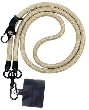 LearnLyrics Thick Rope Lanyard, 120cm Cell Phone Lanyards, Rope Phones Holder, Rust Proof Travel Phne Lanyardd, Versatile Thick Neck Strap, 1pc Walking Phon Straps, Stylish Cell Phones for Outdoor