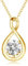 FANCIME CZ Kette April Geburtstein Halskette Damen Gelbgold plattiert Sterling Silber Infinity Anhänger Mütter Tag Feiner Schmuck Geschenke für Mutter Ihre