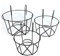 Generic 3 Pièces Support Fleurs Rond Crochet,Support Jardiniere Balcon Rond,Support Pot Métal Clôture,Pot Plante Garde Corps Suspendu Clôture,Convient for Balcon,Jardin,Clôture,Intérieur