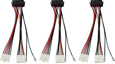 Vervmczn 20Pines ATX una 2 Puertos 6Pines AT PSU Convertidor Cable de AlimentacióN 20 ATX una AT Cable de AlimentacióN 20Cm para 386 286 486 586 Computadora