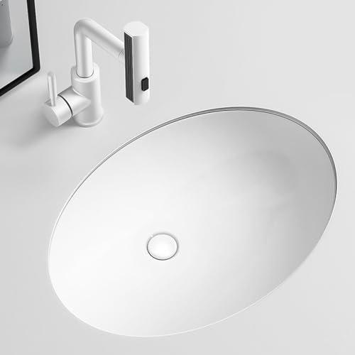 Fregadero bajo encimera con grifo,Fregaderos rusticos con tabla de lavar,lavabo de baño rectangular de cerámica blanca,Con grifo de cascada, adecuado para cocina, encimera, exterior, restaurante, hote