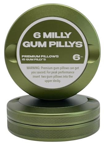 Syn Tin 6 Milly Metallbehälter für Zyn, Premium-Aluminium-Dosenhalter und robuster Beutelhalter, extra Kapazität, gerändelter Griff und gebrauchte Beutel, EDC (Militärgrün)