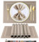 ARTAND Platzsets Abwaschbar 4er Set Vinyl Tischsets für Esstisch Küchen Platzset Dauerhaft PlatzdeckenTischzubehör -4er Set, 01 Beige