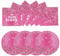 Lot de 50 assiettes et serviettes rouges Happy Birthday, 25 x 17,8 cm, assiettes à dessert 25 x 16,5 cm, pour fête d'anniversaire, décoration de fête d'anniversaire