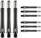 Target Darts Grip Style Aluminium Shaft - Pack of 9 | Schwarz, Mittelstufe (40.8mm) | Professional Darts Zubehör, 2BA Shaft Multipack mit Ringen, Dart Shaft Multipack, Dartstiele