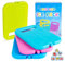 Anstore 4 Stück Kühlakku Wiederverwendbare, 200ml Kühlakkus für Kühlbox mit Tragegriff, Ice Packs for Lunch Boxes, 16x11x1.5cm 4 Farben Flach Kühlelemente Lange Kühlleistung für Reisen, Picknick