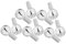 CRILSTYLEO 10pcs Glass Nail Polish Bottles Brush Cap for Gel Polish Storage Small Bottles for Nail Art Travel Diy Refillable Containers