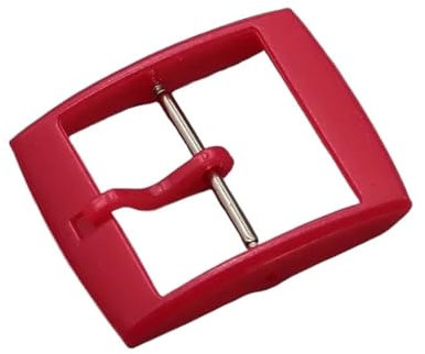 FRSWEQY Boucles en Plastique for Fermoir Swatch, 16mm, 19mm, 20mm, coloré, Boucle ardillon, Accessoires de Montres for Femmes et Hommes, Bracelet en Silicone(Rose Red,20mm)
