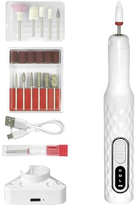 Electric Gel Nail Remover 3 Adjustable Speeds | Nail Drill Kit with Acrylic, Gel and Dip Powder for Home, Travel, Outdoor and Indoor
