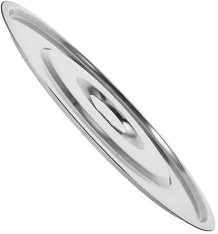Sosoport Wiederverwendbarer Topfdeckel zum Kochen mit Einfachem Design Universeller Deckel aus Edelstahl als Deckel Regentonne für Suppeneimer in Küche