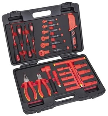 Hybrid Vehicle Insulated VDE 3/8 Drive Socket Ratchet Spanner Pliers Tool KIT