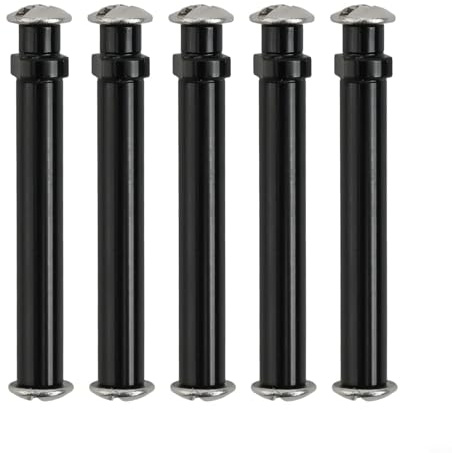 Yhenlovtt Angelrolle aus Aluminiumlegierung, Knauf, Achsstift für Daiwa Spinn- und Baitcastrollen, 4 mm Durchmesser, 5-teiliges Set in mehreren Farben (lila)