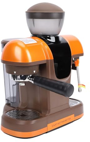 Zerodis Cafetière, Machine à Expresso avec Broyeur à Vapeur Inviolable pour Bureau à Domicile Style Barista, 19 800 Ml 58 Mm Semi-automatique (Prise UE 220V)