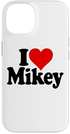 Hülle für iPhone 14 ICH Liebe Herz Mikey Mike Michael