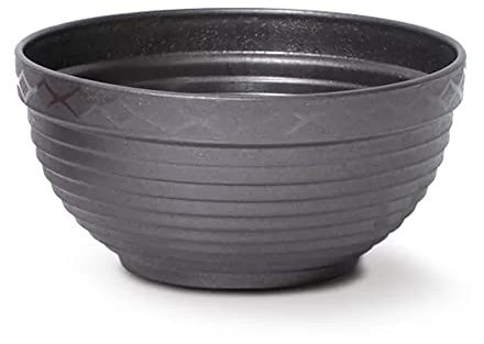 Pot à fleurs en terre cuite 3L MISA 260x260x113 mm, Gris foncé