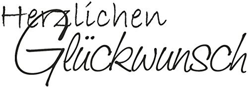 Knorr Prandell 211800305 Knorr prandell 211800305 Stempel aus Holz (Glückwünsche) Motivgröße 6,5 x 2,3 cm, Motiv: Herzlichen Glückwunsch