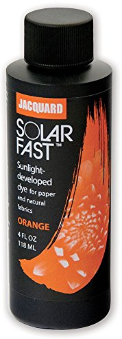 Jacquard SolarFast Dye - 8oz - Orange - Create Remarkably Detailed Photographs, Photograms, and Shadow-Prints on Paper or Fabric - Made in USA