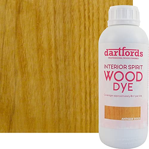 dartfords Antique Gold Interior Spirit Based Wood Dye - 1 litre Bottle