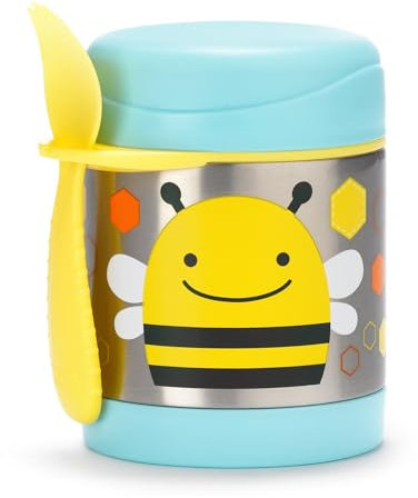 Skip Hop Zoo Tarro de Comida Aislado, Azul (Bee), 325 ml