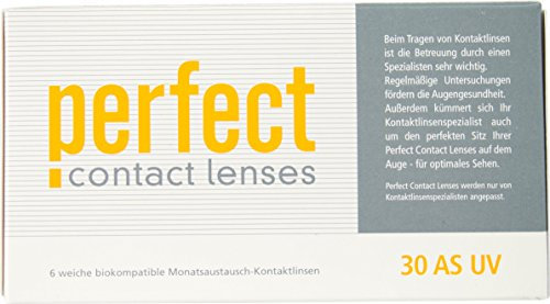 Perfect 30 AS UV Monatslinsen weich, 6 Stück / BC 8.60 mm / DIA 14.20 mm / -6 Dioptrien