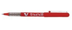 Pilot V-Ball Rollerball Pen 0.5mm Line Red
