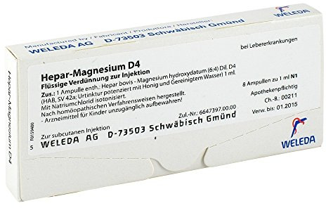 Hepar Magnesium D 4 Ampullen