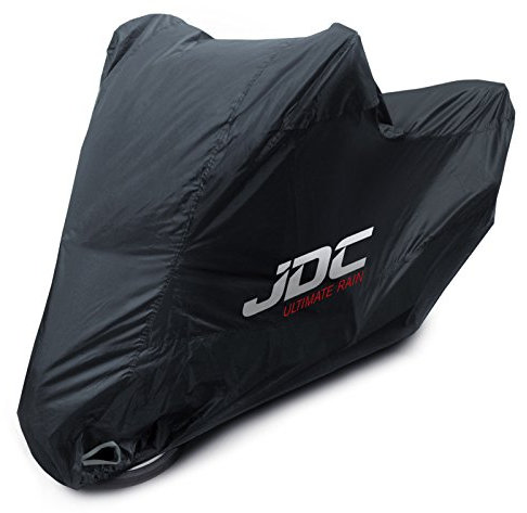 JDC Motorcycle 100% Waterproof Cover - ULTIMATE RAIN (Heavy Duty, Soft Lining, Heat Resistant Panels, Taped Seams) - XXL