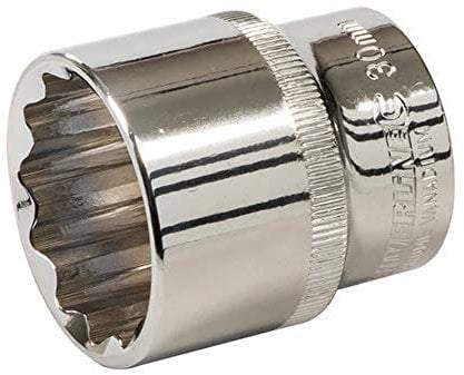 Silverline 736697 Socket 1/2 Drive 12pt Metric 30 mm