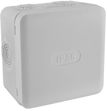 Boite de dérivation étanche en saillie IP55 85x85xprof.50mm DEBFLEX Gris - 718806