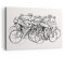 Bilder auf Leinwand 100x70cm Leinwandbild mit Rahmen Fahrrad Rennen Rad Groß Wanddeko Bild Schlafzimmer Küche Deko Wandbilder Dekoration Wohnzimmer Wall Decor Canvas Wand Kunstdruck Art AA100x70-4122