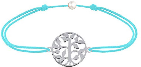 LES POULETTES BIJOUX - Bracelet Lien Arbre de Vie Argent 925 - Turquoise