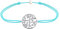 LES POULETTES BIJOUX - Bracelet Lien Arbre de Vie Argent 925 - Turquoise