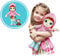 Rainbow Ruby – Lizenz Mini-Universum – Meine erste Puppe – Rubin Puppe aus Stoff mit Figur Schokolade – Spielzeug