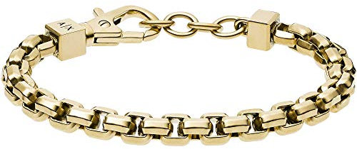Armani Exchange Herrenarmband aus Edelstahl mit Karabiner-Verschluss