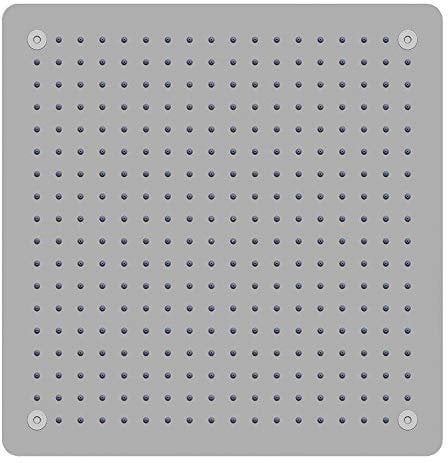 Soffione Doccia a Soffitto Installazione Da Incasso Acciaio Inox Quadro