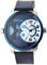 Raptor Herren-Uhr Echt Leder Armband Dual Time Leuchtzeiger Analog Quarz RA20289