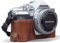 MegaGear MG1935 Ever Ready Genuine Leather Camera Half Case compatible with Olympus OM-D E-M10 Mark IV - Brown