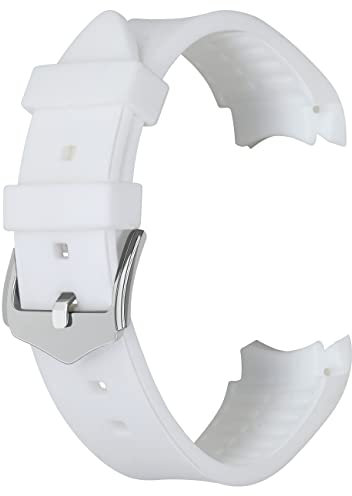 Kai Tian 24mm silicone Universal Bend bracelet Blanc pour hommes bracelet pour femmes