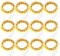 BrizLabs LED Lichterkette Batterie, 12 Stück 2M 20 LED Mrico Kupfer Drahtlichterkette Innen Batteriebetriebene Dekorative Lichter für DIY Party Schlafzimmer Flasche Hochzeit Weihnachten, Warmweiß