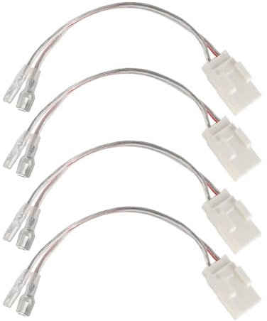 NuIth 72-6514 Kfz-Lautsprecher-Kabelbaum-Anschlussadapter für Dodge Ram 2000–2020, Chrysler 2004–2017 Aftermarket Front- und Hintertür-Lautsprecher-Kabelbaum, Kabelstecker, 4 Stück