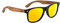 AlpDeer Holz Sonnenbrille Walnuss Damen und Herren UV400 Polarisiert (orange)