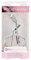 Brushworks Klassischer Silikon Wimpernzange mit Silikonpolster, Silber