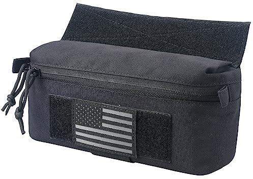 WYNEX Tactical Dump Drop Pouch, Dangler Pouch Utility Tool Pack Sub Abdominal Carrying Bag EDC Pocket Organizer Accessories for Plate Carrier Chest Rig