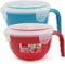 SOL 2pk Microwavable Containers with Vented Lids - 900ml Soup Mugs with Handles for Home & Office - Dishwasher-Safe Microwave Bowls with Leak-Proof Lids