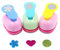 Zasvec Motivstanzer Set 4 Stück Motivlocher Papierstanzer Blumen Stanzer Set Ausstanzer in 4 Verschiedene Motiv Kunststoff für DIY Scrapbook Fotoalbum Handwerk(Zufällige Farben)