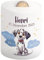 Kinder-Spardose mit Namen & Geburtsdaten personalisiert - Wolken-Motiv - Geldgeschenk für Neugeborenen & Baby - Sparschwein für Mädchen & Jungen - Geschenk zur Geburt, Taufe, Geburtstag (Hund)