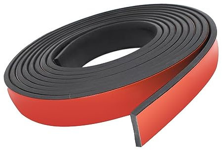 JAHOMFAI Gummistreifen selbstklebend, Neopren Gummimatte Gummiplatte, 20mm(B) x3mm(D) x3m(L) Vollgummi Gummiprofil für Dichtungen, DIY, Bodenbeläge Schutz, Anti-Vibration, Anti-Rutsch